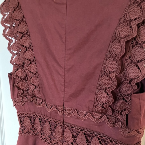 2.7 August Apparel Mini Dress - Burgundy - Picture 5 of 7